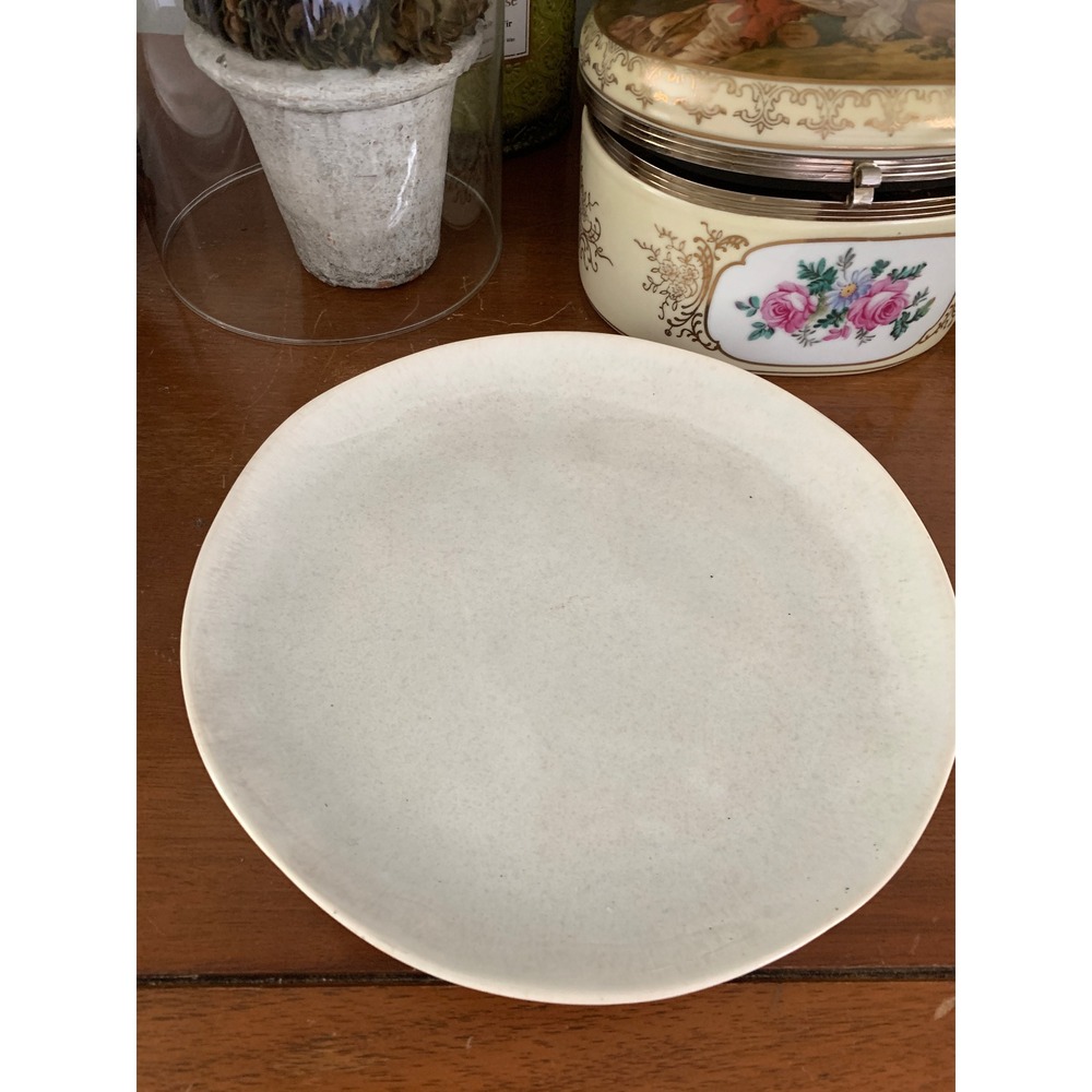 Hearth & Hand with Magnolia Porcelain Speckled Salad Plate Cream White 8.5"